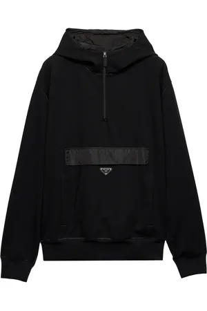 Prada Logo-appliqué hoodie