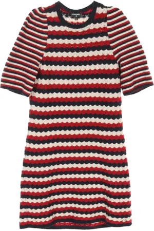 CHANEL 1986-1988 striped dress
