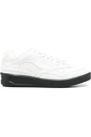 Jil Sander Panelled low-top leather sneakers