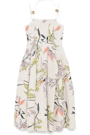 STINE GOYA Floral-print midi dress