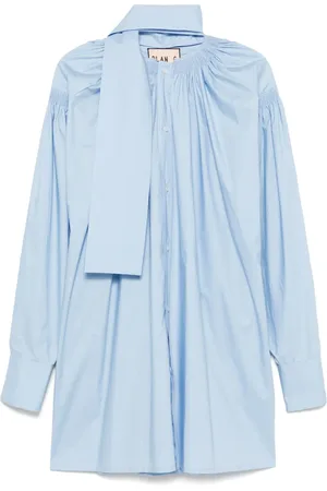 Plan C Scarf-detail mini dress