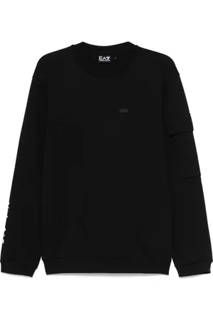 EA7 Rubberised logo-print sweatshirt