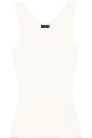 Etro Pointelle-knit top