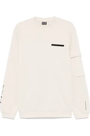 EA7 Rubberised logo-print sweatshirt