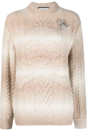 Philipp Plein Skull&Bones stripe-pattern knitted jumper