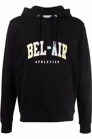 BEL-AIR ATHLETICS Long-sleeved logo print hoodie