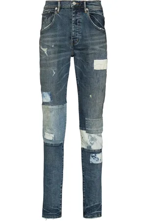 Purple Brand Patchwork slim-fit jeans