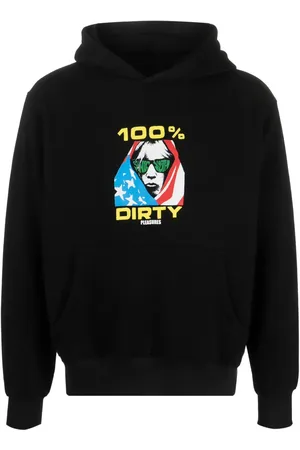 Pleasures Dirty graphic-print cotton blend hoodie