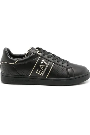 EA7 Leather low-top sneakers