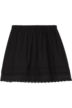 B+AB Embroidered-at-hem skirt