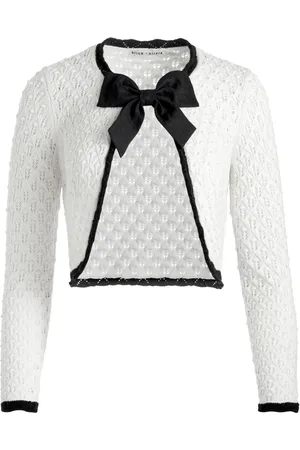 ALICE+OLIVIA Dannie bow cardigan