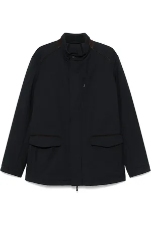 corneliani Suede-trim jacket