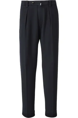 Berwich Pleated tapered trousers