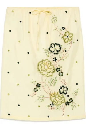 Kenzo Peonies midi skirt