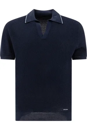Prada Textured-knit T-shirt