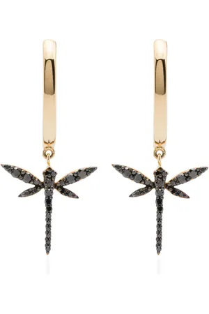 ANAPSARA 18kt yellow Small Dragonfly diamond earrings
