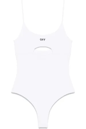 OFF-WHITE Fine-ribbed swimsuit