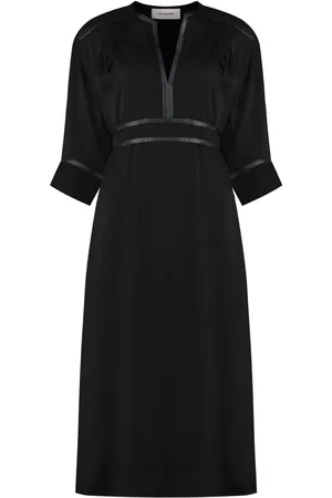 YVES SALOMON Crepe midi dress