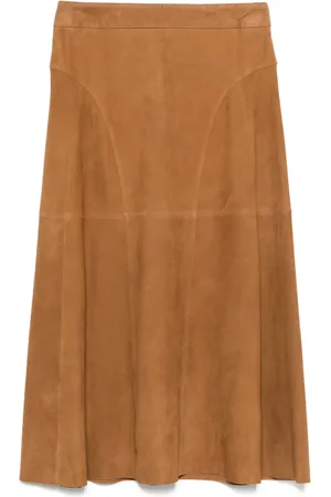 arma leder Indrina midi skirt
