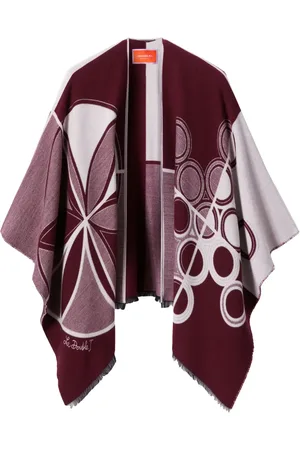 La DoubleJ Logo-print cape
