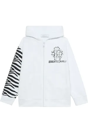 Roberto Cavalli Cotton zip-up hoodie