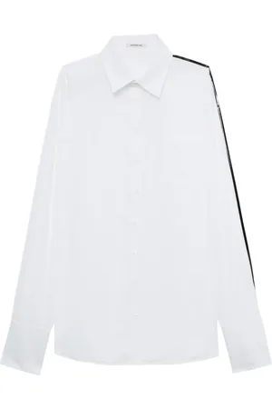 Peter Do Contrasting-trim long-sleeve shirt