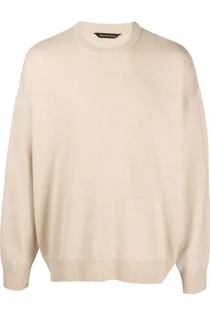 Balenciaga Logo-embroidered cashmere jumper