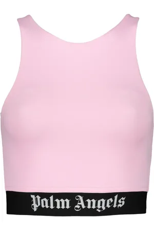 Palm Angels Logo-underband cropped top