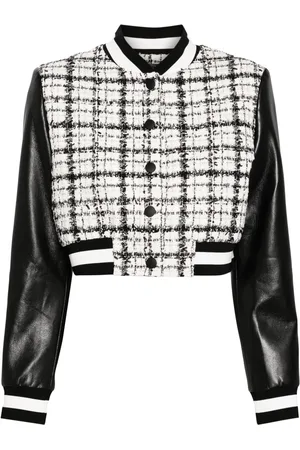 ALICE+OLIVIA Camela cropped tweed jacket