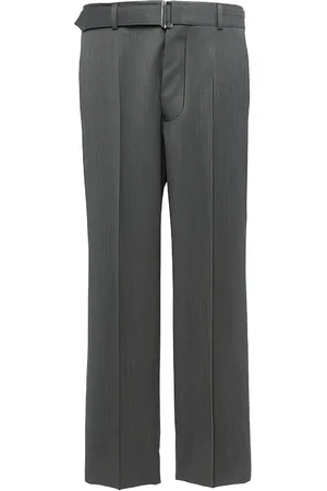 OFFICINE GENERALE Belted tailored trousers