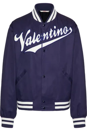 VALENTINO GARAVANI Embroidered logo-patch bomber jacket