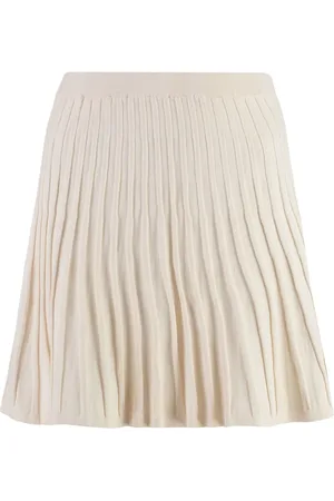 YVES SALOMON Plissé-effect mini skirt