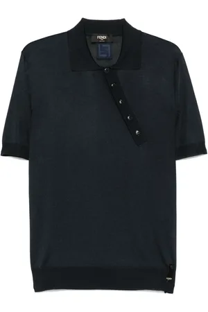 Fendi Asymmetric polo shirt