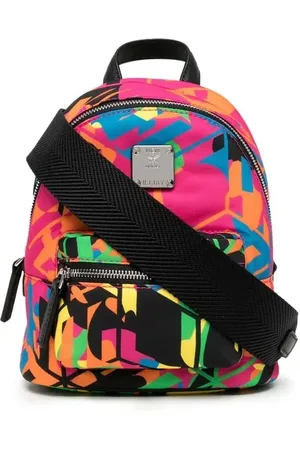 MCM Logo-plaque backpack-shaped shoulder bag