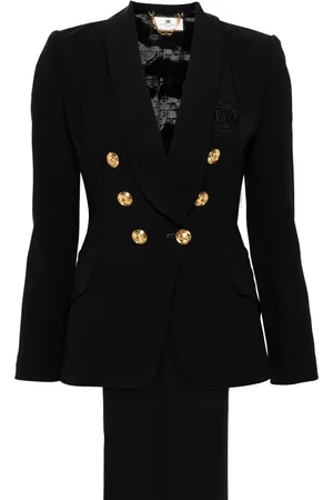 Elisabetta Franchi Shawl-lapels crepe suit
