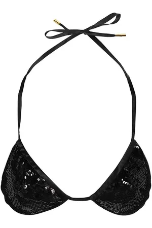 Tom Ford Sequin-embellished triangle bikini top