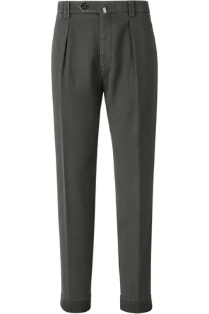 Berwich Pleated tapered trousers