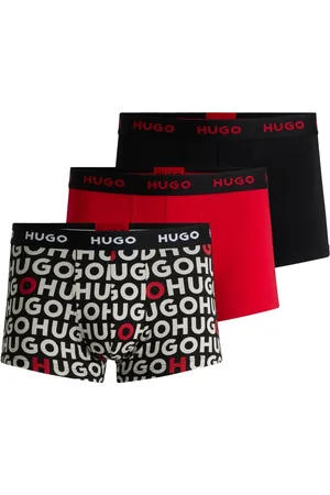 HUGO BOSS Logo-print boxers (pack of three)