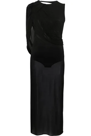 MAGDA BUTRYM Asymmetric draped midi dress
