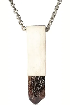 PARTS OF FOUR Talisman zirconia-pendant necklace