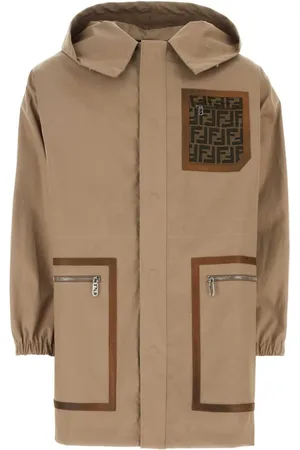 Fendi Monogram-pattern print parka