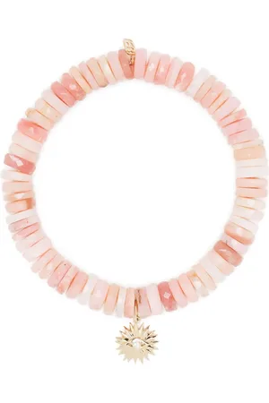 Sydney Evan 14kt yellow gold Evil Eye Starburst Sunshine opal and diamond bracelet