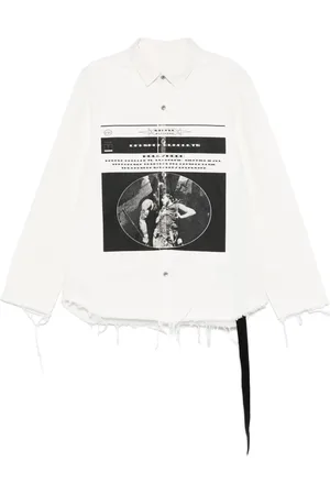 Rick Owens Logo-print outershirt