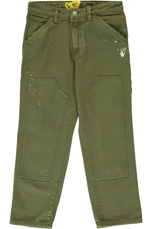 OFF-WHITE Paint splatter-detail trousers