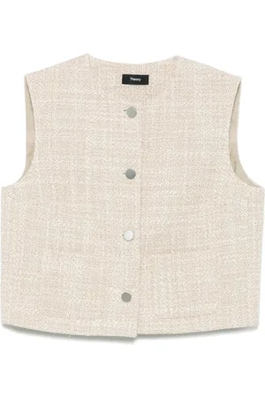 THEORY Tweed textured vest