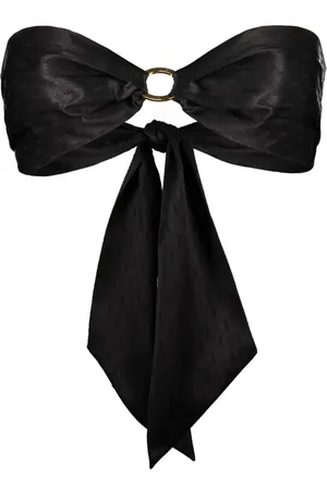 Saint Laurent Strapless silk top
