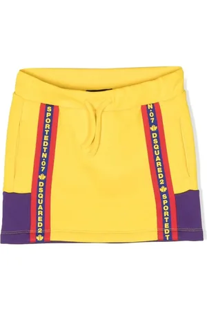 Dsquared2 Logo-print panelled skirt