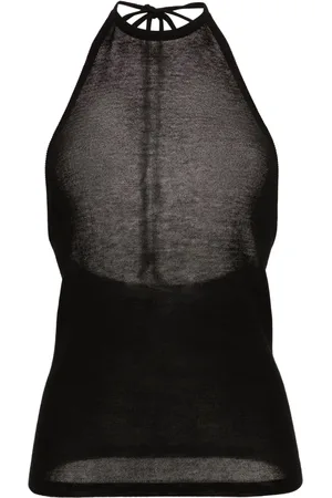 LEMAIRE Open-back knitted halterneck top
