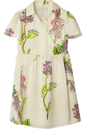 Burberry Foxglove silk mini dress
