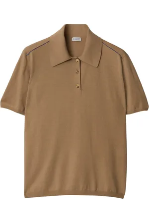 Burberry Short-sleeve wool polo shirt